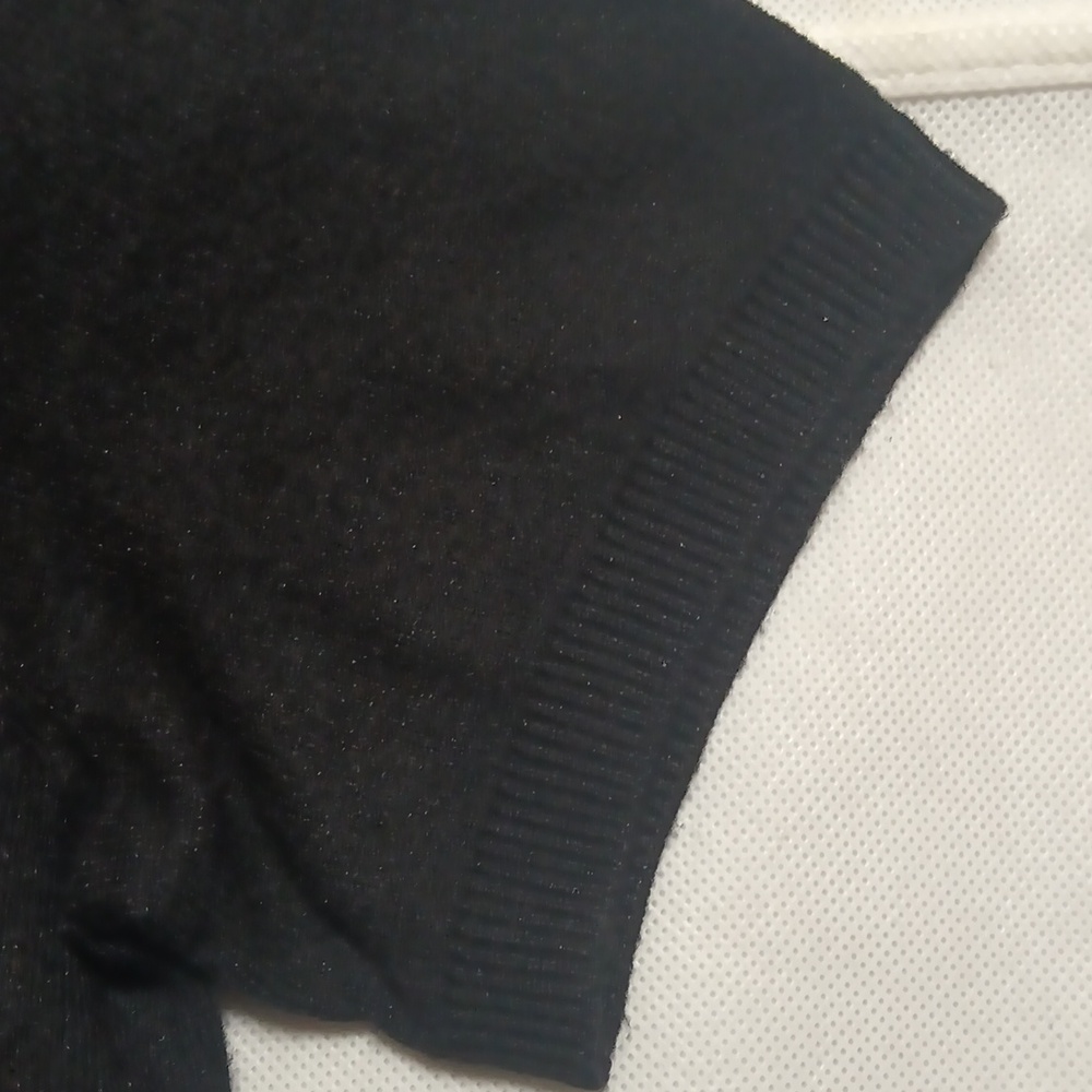 Nordstrom Black Slim Fit Short Sleeve Sweater - Picture 5 of 8